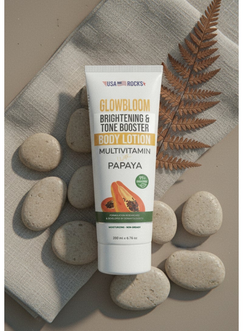 USA ROCKS Multivitamin & Papaya Body Lotion- Brightening & Deep Hydration Care - Image 3